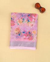 SC3505 - Linen With Sparkling Stone Over Body And Silver Border